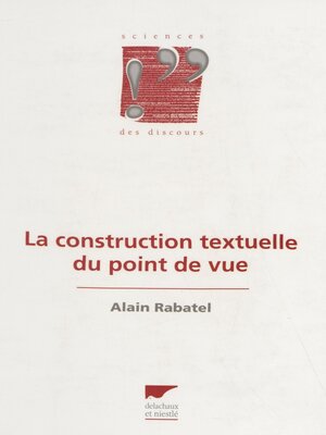 cover image of La Construction textuelle du point de vue